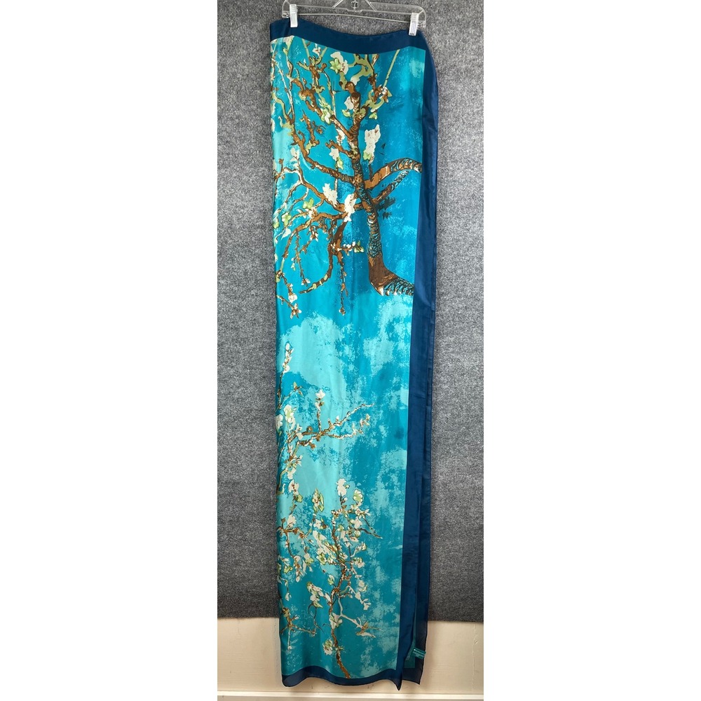 AmaWaterways Scarf Women's OS Blue Great Van Gogh Almond Blossom Art Wrap 70X24